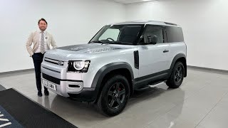 2021 Land Rover Defender 90 30 D200 Hard Top Commercial 3 Seat VAT [upl. by Anaujat]