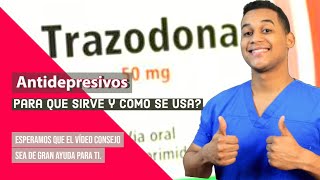 trazodona para que sirve  Dosis y Como se toma 💊 Para la Depresion [upl. by Anna]