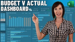 Easy Build Budget vs Actual Dashboard  FREE File Download [upl. by Adine]