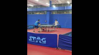 Insane table tennis rally tt tabletennis tabletennisrally [upl. by Goldshlag700]