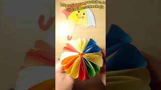 Papír esernyő készítés esernyő mese gyerekeknek How to make paper umbrella For kids craft [upl. by Melak368]