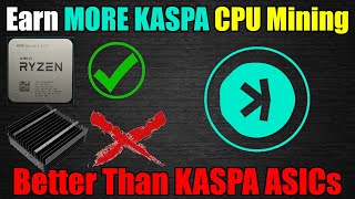 OMG CPU MINING MORE KASPA Than ASICs  UNMINABLE [upl. by Dong]