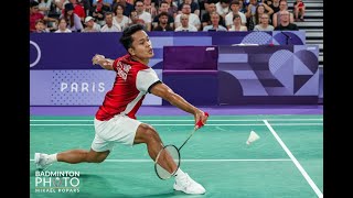 LIVE🔴 Anthony S Ginting IDN VS FRA Toma J Popov  Paris 2024 Olympic Games Badminton Live Score [upl. by Craddock]