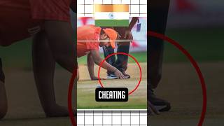 Team India was caught cheating in the semifinal 😱Cricket Pitch controversy cwc23 trending india [upl. by Anyzratak]