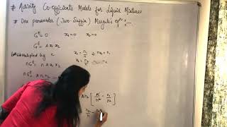 Activity Coefficient Models for Liquid Mixtures Part I [upl. by Trisha624]