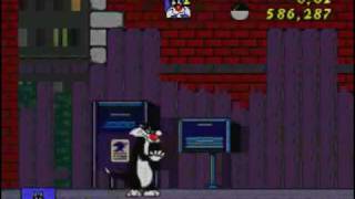 Sylvester and Tweety in Cagey Capers  Mega DriveGenesis Level 4  Back Alley Blues [upl. by Gosnell]