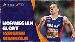 Karsten Warholm Triumphs In 400m Hurdles Final  European Athletics Championships  Munich 2022 [upl. by Lerak]