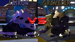 Pokemon battle revolution  Lairon vs Graveler [upl. by Freiman355]