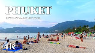 4K WALK Walking along Patong Beach to Bangla road in Phuket Thailand 2024 [upl. by Cinimod]