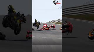 Accident Bastianini vs Miller [upl. by Tanah]