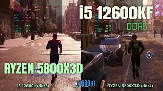 i5 12600k ddr5 vs Ryzen 5800x3d ddr4 in 2024 [upl. by Poulter448]