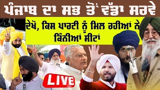 ਪੰਜਾਬ ਦਾ ਸਭ ਤੋਂ ਵੱਡਾ ਸਰਵੇ Lok Sabha Election 2024 Punjab SurveyPunjab OpinionPunjab Voter Survey [upl. by Newmark]