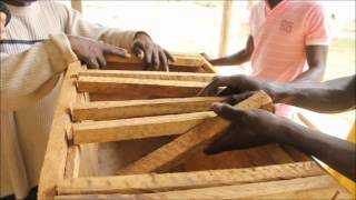 How to Construct Kenya amp Saltpond Topbar Bee Hives  Peace Corps Ghana [upl. by Vtarj621]