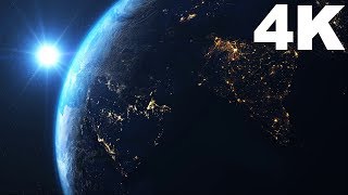 4K Planet Earth Spinning in Space  Free HD Videos  No Copyright [upl. by Nahsor]