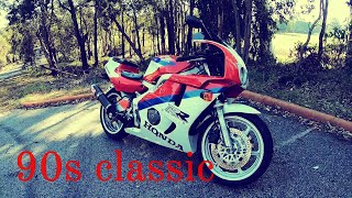 Honda cbr400rr review 90s classic [upl. by Rolfston]