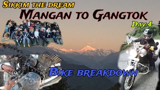 MANGAN TO GANGTOK DAY 4  BIKE BREAKDOWN  SIKKIM THE DREAM enfieldisprayer9460 [upl. by Veron]