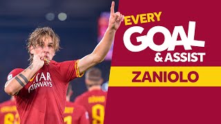 NICOLÒ ZANIOLO  Every goal and assist for Roma so far [upl. by Motteo]