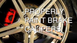 How To Custom Paint Brake Calipers Properly AUDI R8 [upl. by Shiau]