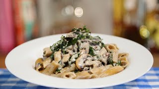 Day 04 Creamy Mushroom Pasta [upl. by Volnak382]