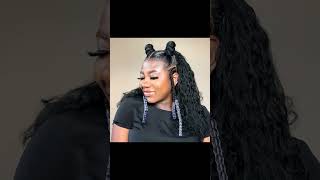 Make The Trending TikTok Hairstyle Yourself Using Brazilian Wool  Knotless Braids [upl. by Navak]