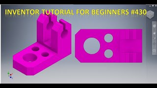 Inventor tutorial for Beginners 430  Inventor tutorials  Cad Tutorials  3d drawing Software [upl. by Harv]