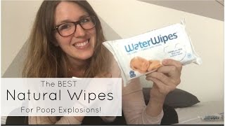 ALL NATURAL BABY WIPES  WaterWipes Review [upl. by Dasi]