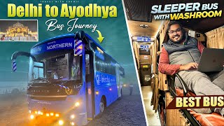 DELHI to AYODHYA Bus Journey  AC SLEEPER Bus with WASHROOM  दिल्ली से अयोध्या IntrCity SMARTBUS [upl. by Aevin]