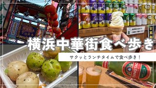 横浜中華街で食べ歩き！1時間半でサクッとグルメを堪能🥟【Vlog】 [upl. by Annael55]