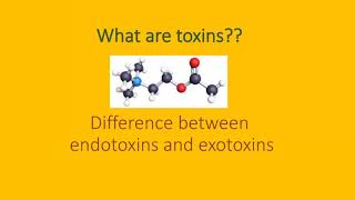 Toxins difference between endotoxins and exotoxins [upl. by Helaine]