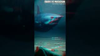 Shark vs Mosasaur this is very dengerous  world war shortvideo [upl. by Aidualc951]