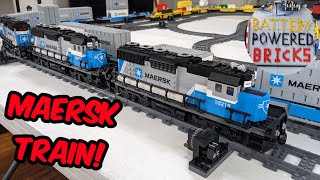 Lego Maersk Train is complete Dark Azure mod of the 10219 set [upl. by Marguerite]