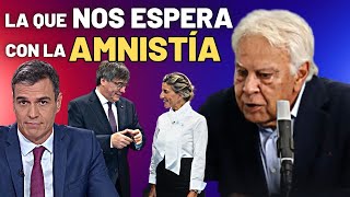 El oscuro vaticinio de Felipe González sobre la amnistía quotPuigdemont lo podrá volver a hacerquot [upl. by Turner]