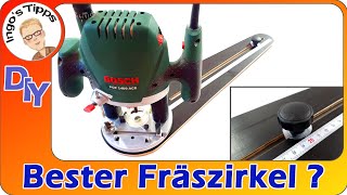 Bester Fräszirkel  für die Oberfräse selber bauen Perfekte Kreise erstellen DIY  IngosTipps [upl. by Gnaoh]