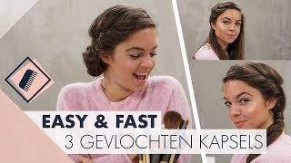 5 kapsels met vlechten l Easy amp Fast [upl. by Pontius]