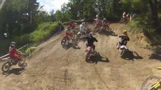 Motocross La Puye Go Pro 2eme manche Bruno Georget 2 [upl. by Thorlay]