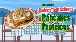 RECETA FIT Paso a Paso PANQUEQUES PROTEICOS Saludables nutriciondeportiva ballnutrition [upl. by Liuka]