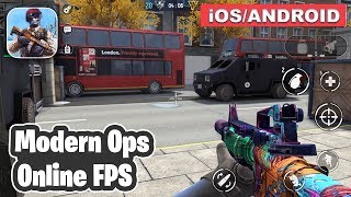 MODERN OPS ONLINE FPS  ANDROID  iOS GAMEPLAY [upl. by Eenalem]