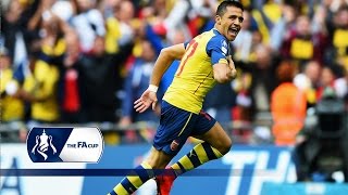 Unbelievable Alexis Sanchez goal  Arsenal 40 Aston Villa  Goals amp Highlights [upl. by Aleakim]