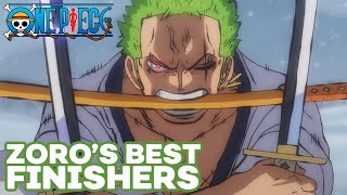 Zoros Best Finishers  One Piece [upl. by Aulea]