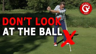 The secret to pure iron striking Dont look at your golf ball [upl. by Arlene]