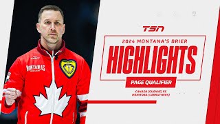 2024 Montana’s Brier  Page Qualifier Canada Gushue vs Manitoba Carruthers [upl. by Aztinad]