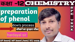 preparation of phenol chemistry class 12alcohol phenol etherall important reaction [upl. by Nort642]