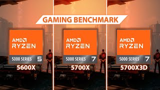 5600X VS 5700X VS 5700X3D  Cyberpunk 2077 Fortnite Witcher 3  AMD RYZEN GAMING BENCHMARK [upl. by Pren]