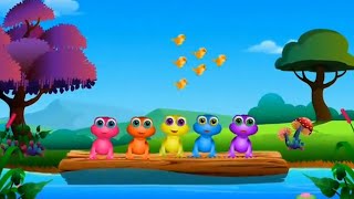 Colourful frogs  Dancing frogs in water Cocobee006 [upl. by Adlev]