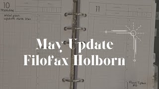 May Update in my Filofax Holborn Personal Rings [upl. by Elle]