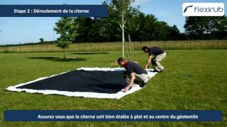 Installation dune citerne souple en EPDM [upl. by Rox]