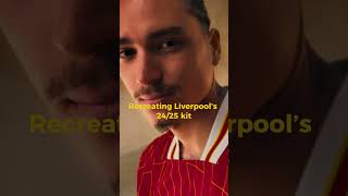 Recreating Liverpool’s 2425 kit liverpool shorts footballsoccer like subscribe [upl. by Aleacem]