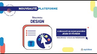 Avantpremière  Lancement du nouveau design Apidae [upl. by Seroled]