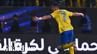 Cristiano Ronaldo scores sensational longrange lob for AlNassr [upl. by Broadbent]