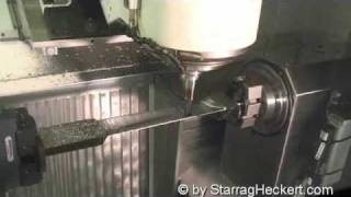 Turbine blade milling on Starrag 5 axis machiningcenter [upl. by Yahsram767]